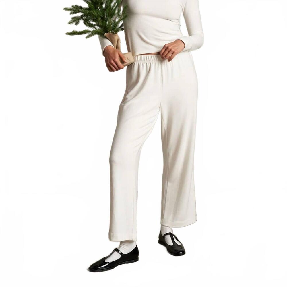 NEW PERFECTWHITETEE marcie jersey pull on pants in sugar